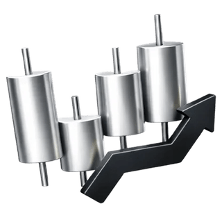 3D candlestick chart trading icon displayed on the Keepstewary about page